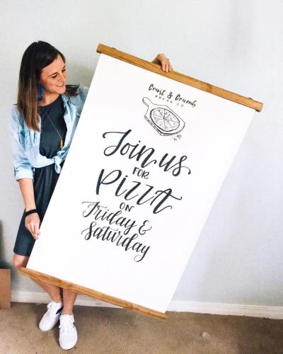 Calligraphy poster from Audrey by Design