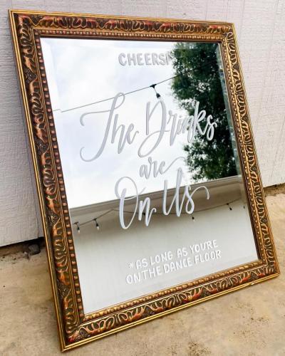 Wedding calligraphy from Audrey by Design